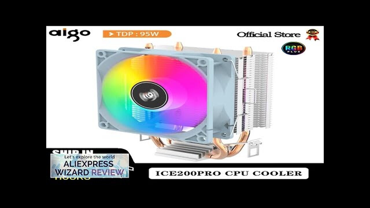 Aigo ICE200PRO Air CPU Cooler 2 Heatpipes Radiator Cooling 3PIN PWM Fan Review