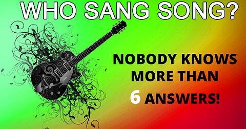 Do you know who sang these songs?
