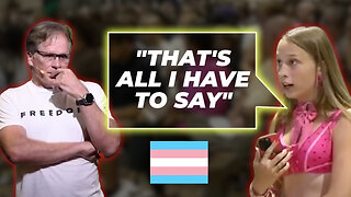 Trans Person Confronts Frank at Charlie Kirk Tribute