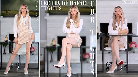 Office Look or HR Violation? 👠 Cecilia de Rafael Tights Try-On & Review