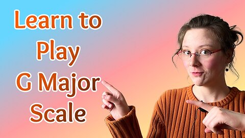 Learn G Major Scale On Piano | Piano Tutorial for Tactile Learners