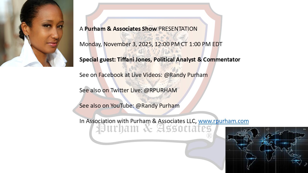 Special guest: Tiffani Jones, Political Analyst & Commentator