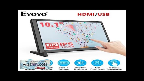 Eyoyo Monitor 10.1 inch Capacitive Touchscreen Portable 1280x800 IPS Display For Raspberry Review