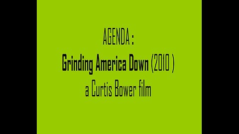 📡 AGENDA Grinding America Down (2010 ) Vol 1