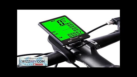 WEST BIKING Wired Bicycle Computer 2.8 Inch Large Screen LC Backlight Waterproof Review