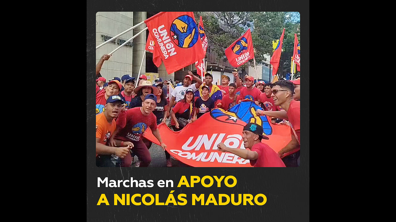 Miles de personas marchan a favor de Nicolás Maduro