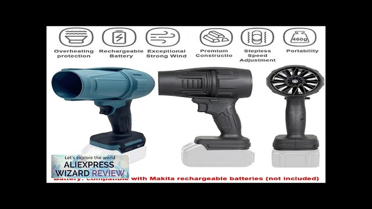 1000W High Power Turbo Fan 500g Thrust Violent Fan Stepless Speed Turbofan Review