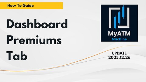 Dashboard Premiums Tab - MyATMM Tutorial