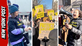 'ICE off campus' protesters at Columbia University demand student protection from federal agents