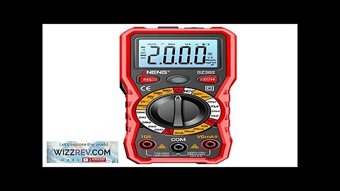 ANENG SZ302 Digital Multimeter AC/DC Votage Current Automatic Tester NCV Detector Resistance Review