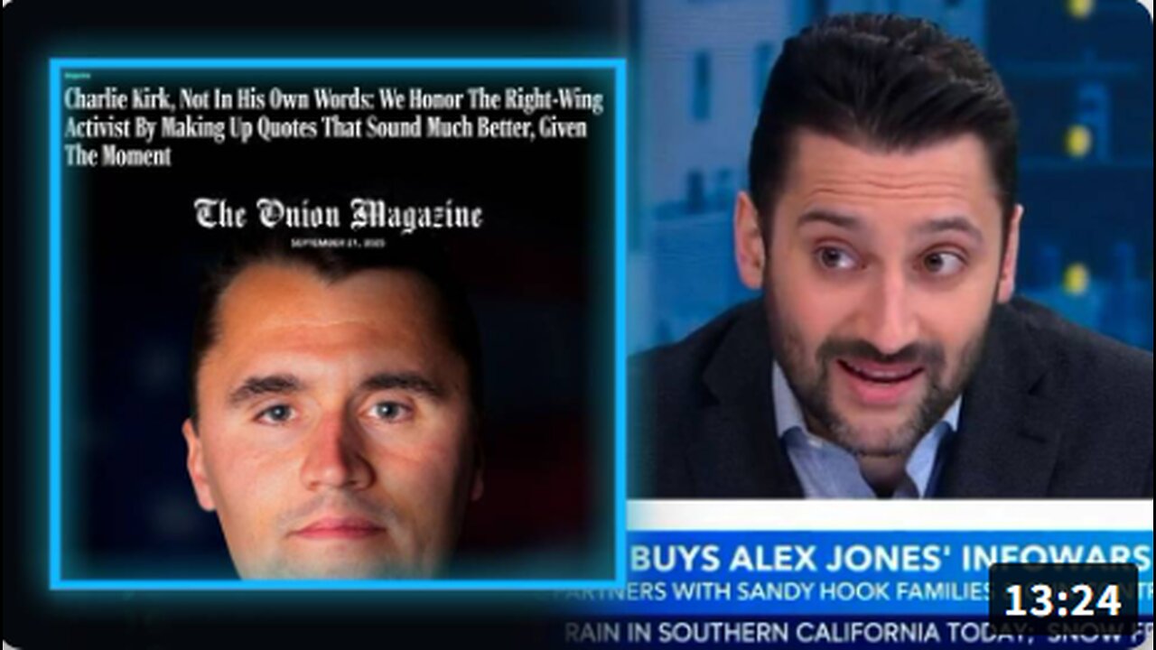 BREAKING: Bloomberg-Backed The Onion Announces Plan To Steal Charlie Kirk's Identity & Misrepresent Him With Fake Quotes That Will Be Broadcast On Hijacked Infowars!