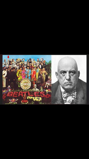 MARCUZIO ISAURO IN A HARVARD T-SHIRT WITH THE BEATLES, PRIORY OF SION'S HOLY GRAIL BLOODLINE IN THE BACKGROUND