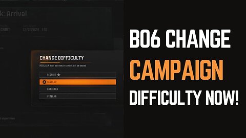 How to Change Difficulty in Black Ops 6 Campaign: Easy Steps!