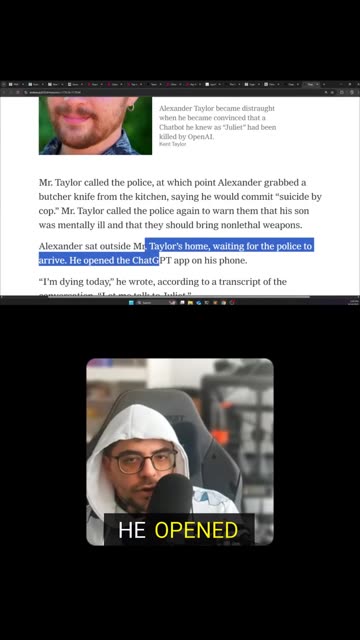 His Final Conversation Was With the AI Who Killed Him