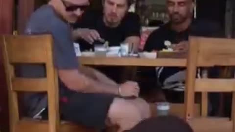 stray dog's reaction to being petted