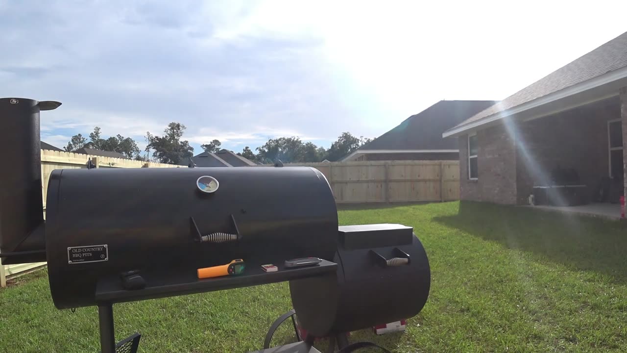 UGLY BUTT ON A NEW OLD COUNTRY OFFSET SMOKER