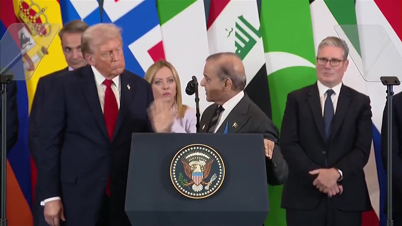 Pakistani Prime Minister @CMShehbaz praises @POTUS at the Gaza Peace Summit: