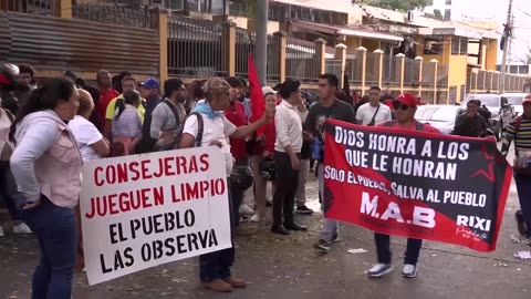 Honduras' Libre Party supporters protest against election results