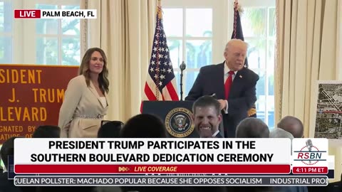 FULL REPLAY: President Trump Participates in Street Naming Ceremony - 01/16/26