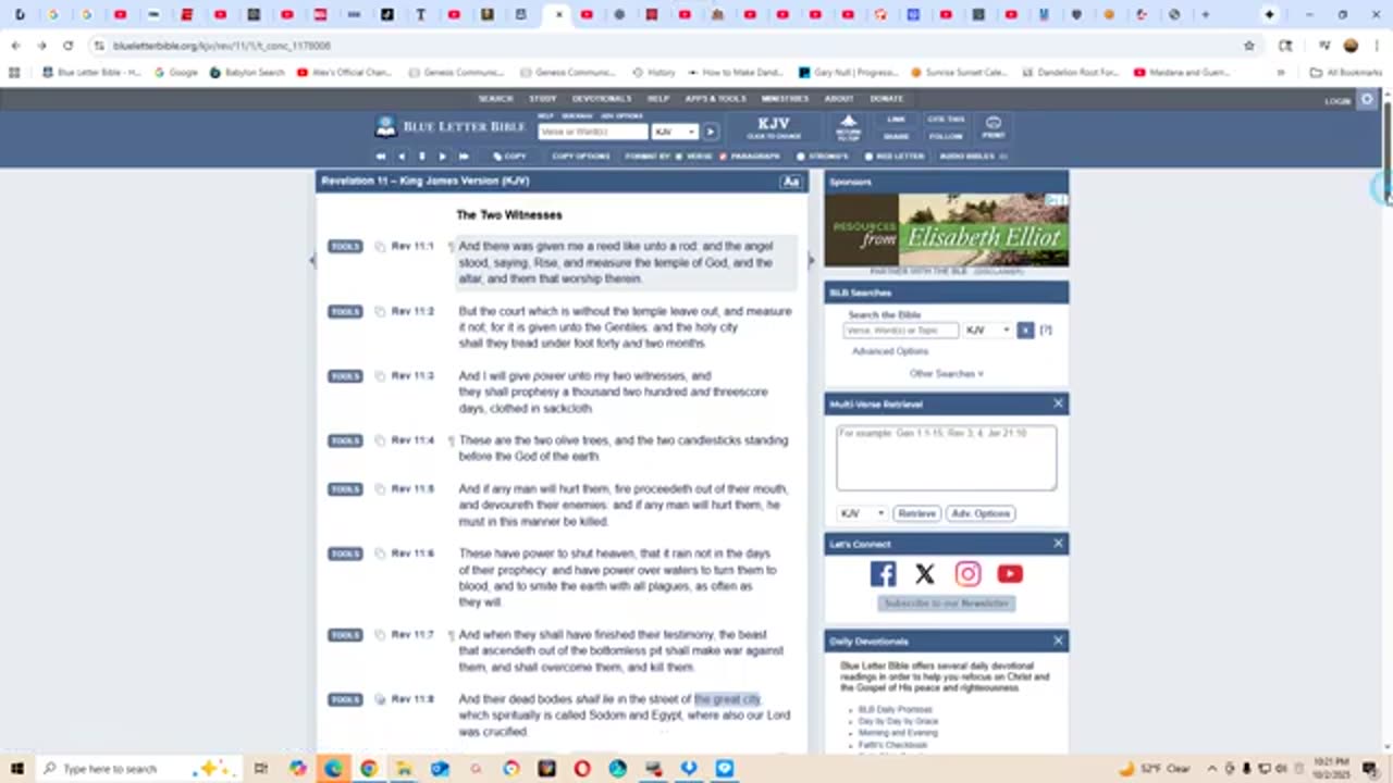 Hermeneutics: Revelation chapter 11