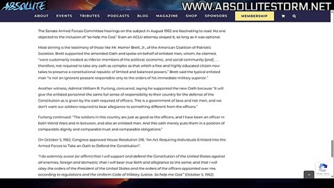 Clips: Absolute Storm Ep 117 - Our Sacred Honor: The Oath