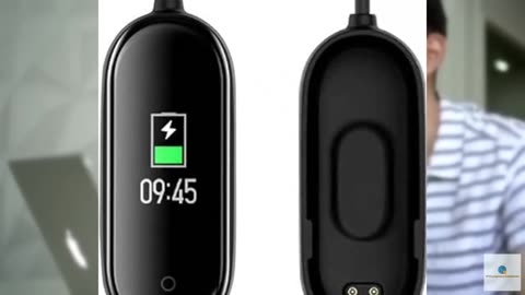 FANTIA USB Charging Cable Charger Fitness Sport Tracker for Xiaomi Mi Band 4 Bla