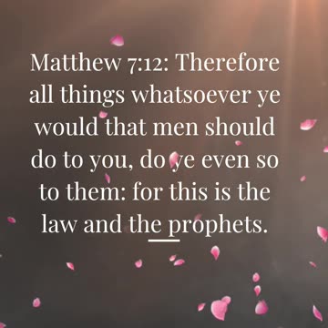 Matthew 7:12 #verse #versetoday #jesusislord #jesusisking #jesuslovesyou #jesussaves