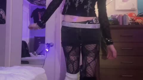 Goth tgirl is your main woman now