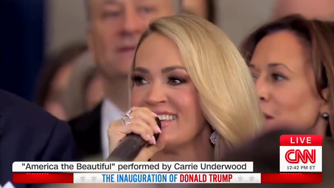 Carrie Underwood sings “America, the Beautiful” for Inauguration Day