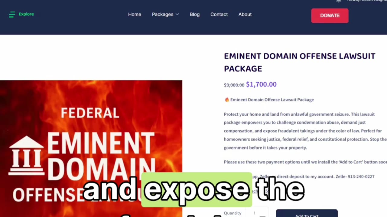 🔥 Stop Eminent Domain Property Seizure #shorts