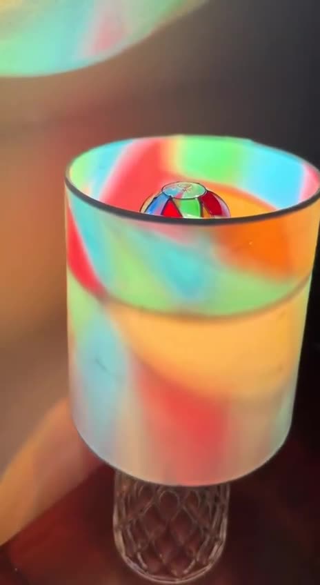 This is cool. Stained glass light bulbs. Magical.