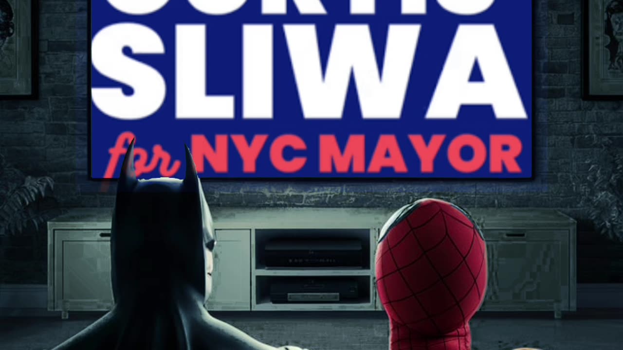 Batman and Spiderman check out a real SUPERHERO