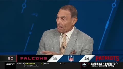 Herm Edwards reacts to Drake Maye beating himself up after Patriots win despite turnovers