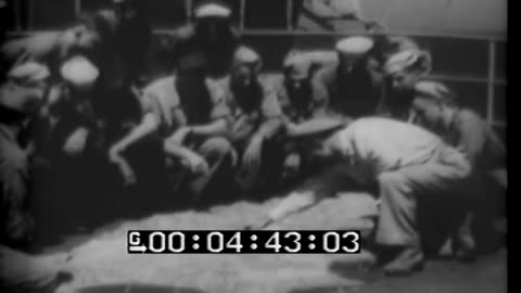 SCENES ABOARD USS C... - SCENES ABOARD USS CATOCTIN OF ADM. HEWITT, SEC.FORRESTAL, GE - 428-npc-5083