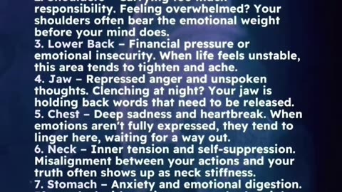 Your Body Speaks the Mind’s Language Every ache holds a message emotional pain stored in physical form