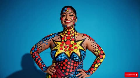 Creative Bodypainting in Motion