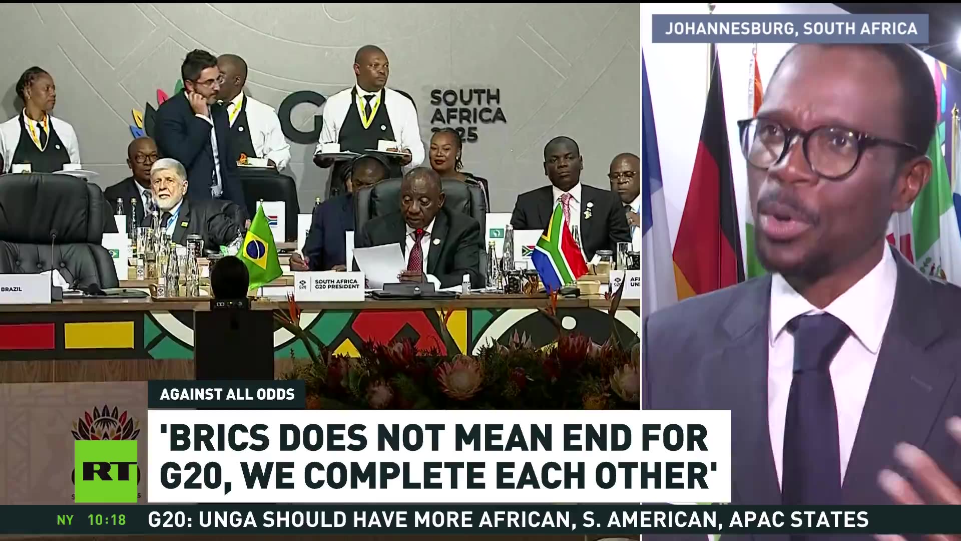 BRICS does not mean end for G20, we complete each other — David Masondo