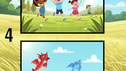 Kids Flying Kites Fun! 🪁🌞✨