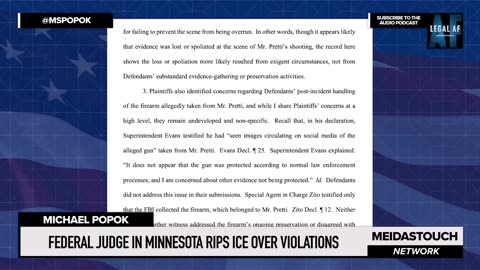 Trump Caught IN THE ACT by Judge after DESTROYING EVIDENCE in Pretti Murder