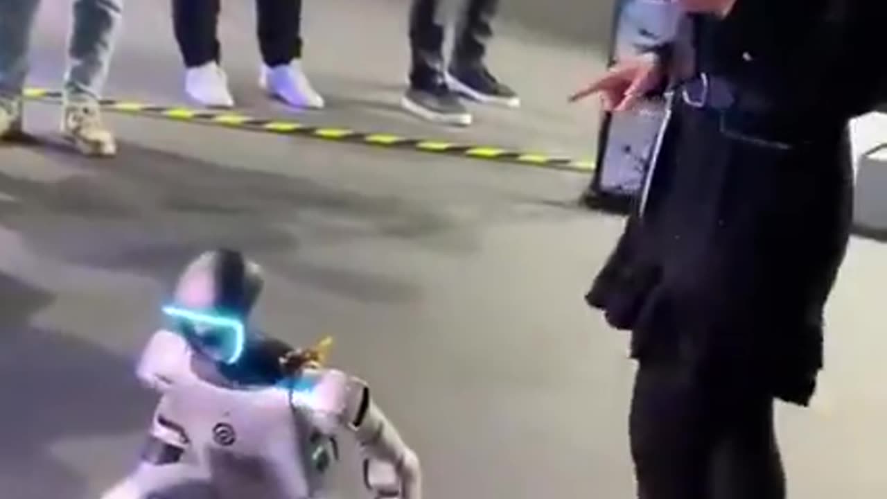 Reporter accidentally breaks robot