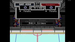 NHL '94 Franchise Mode 1992 Pre-Season G11 - Len the Lengend (SJ) at Hockee (PG)