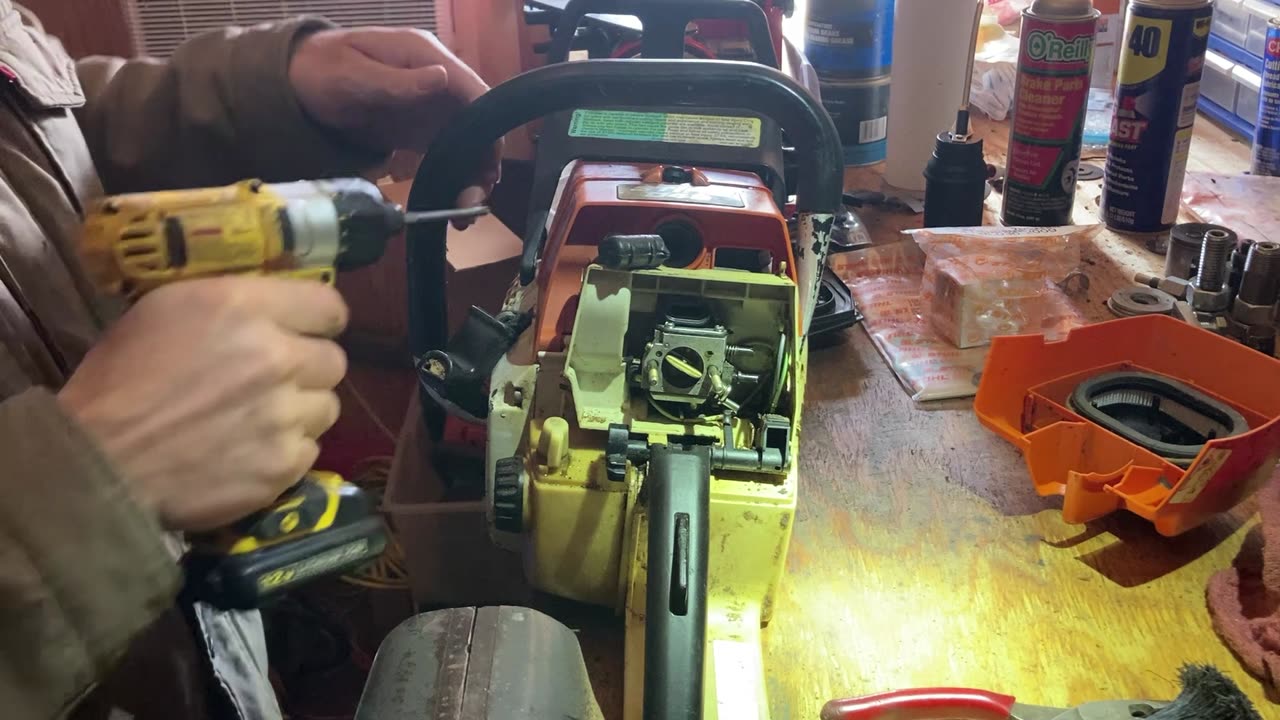 Squished Stihl 046 rebuild/repair