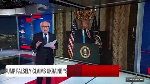 Trump falsely blames Ukraine for starting war with Russia, echoing Putin's talking point