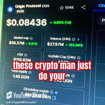origin protocol ogn daily price prediction crypto news #fyp