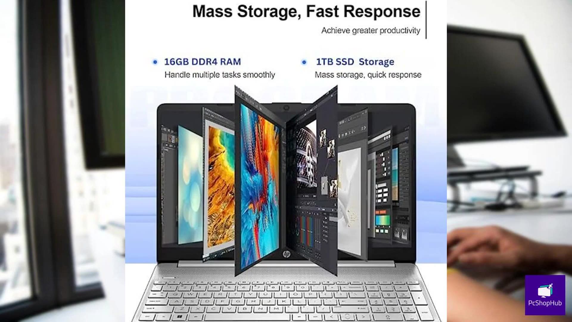 HP Newest Pavilion 15.6 HD Touchscreen Anti-Glare Laptop