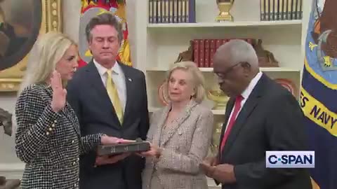 Pam Bondi Takes Oath as the United States Attorney General