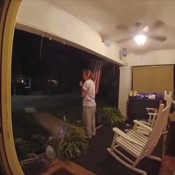 A woman had a terrifying surprise....