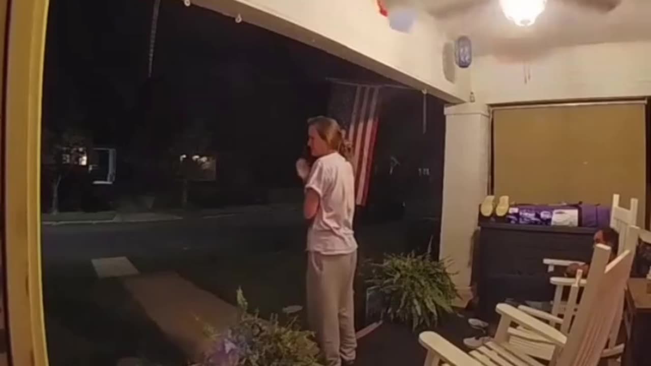 A woman had a terrifying surprise....