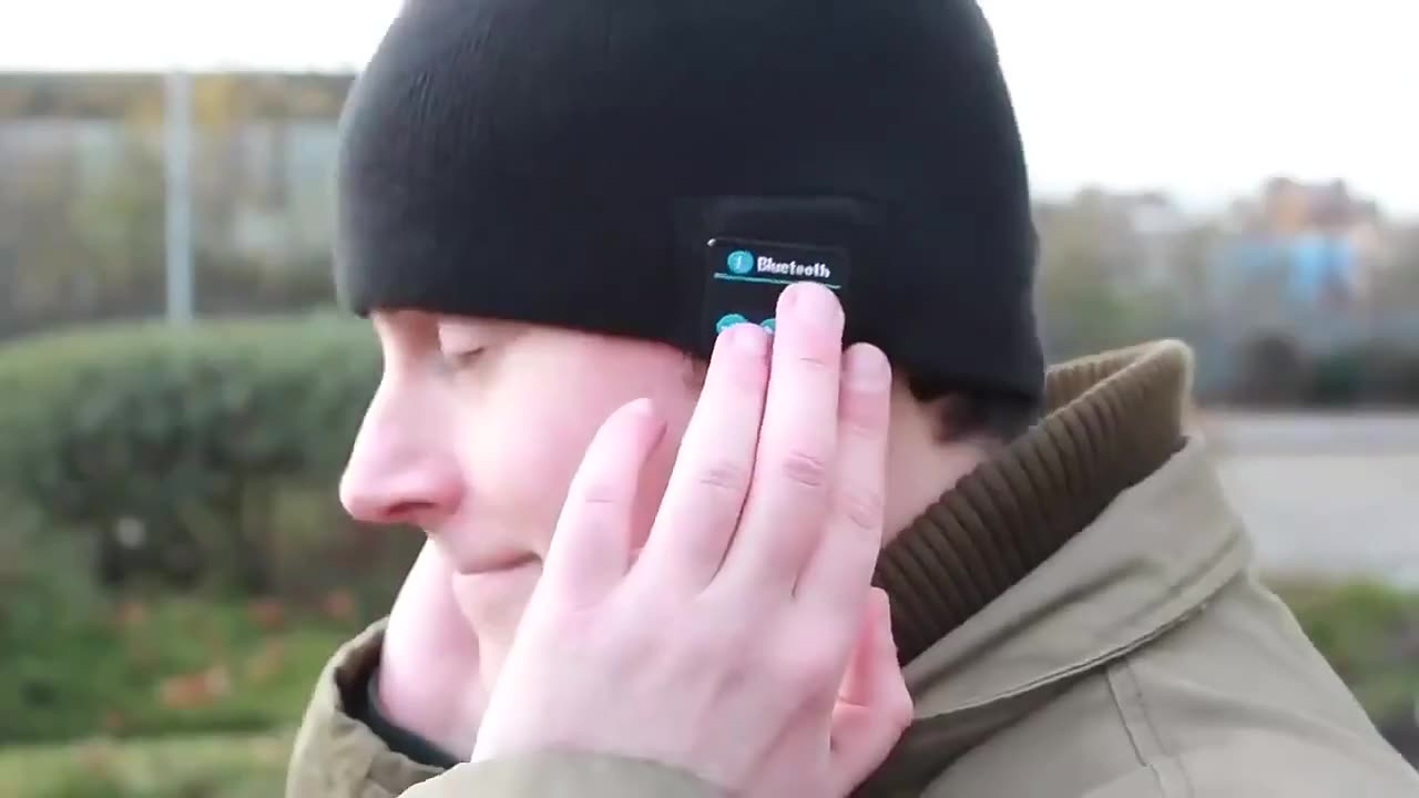 Bluetooth Headphone Wireless Smart Cap Headset