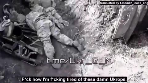 Russian Soldiers tired of stacking Ukrainian bodie